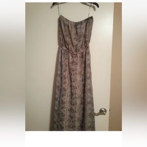 Women’s Lovers & Friends Strapless Maxi Dress Size XS Animal Print NWOT